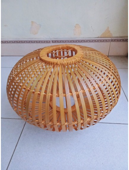 Đèn mây tre đan bí ngô