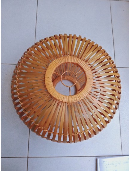 Đèn mây tre đan bí ngô