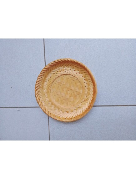 Đĩa mây tre đan tròn d26h2