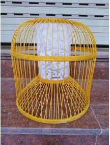 Đèn mây tre đan tăm có giấy trang trí