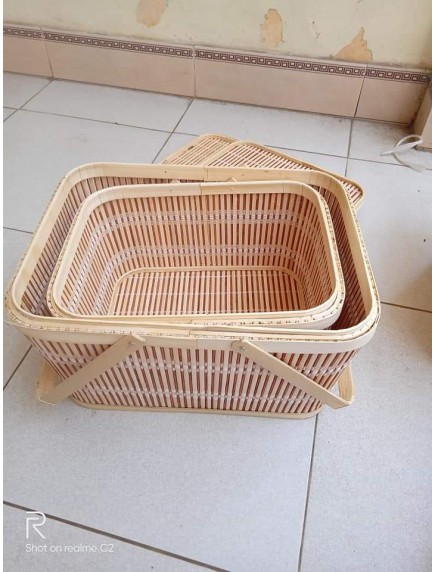 Giỏ mây đan picnic