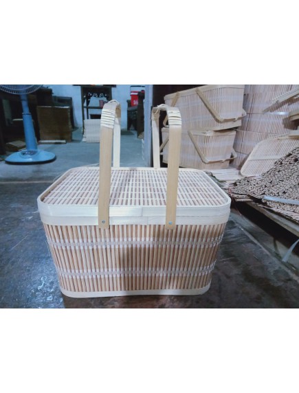 Giỏ mây đan picnic