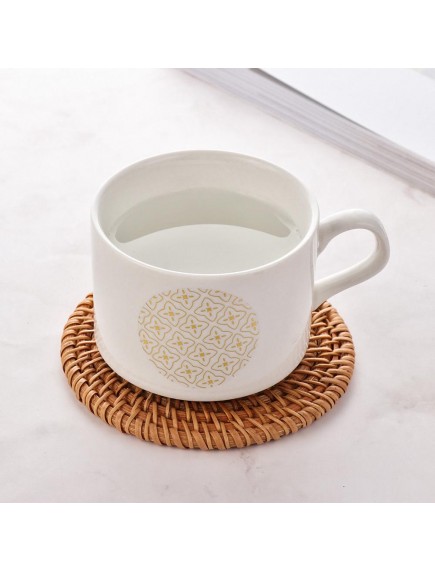 Đế lót ly mây đan d-8cm