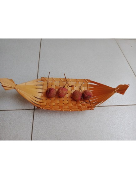 Thuyền mây tre đan D27R10