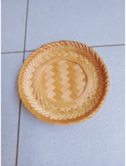 Đĩa mây tre đan tròn d26h2