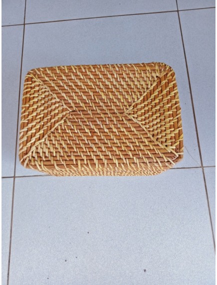 Hộp mây đan hình hộp chữ nhật D26R28