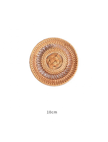 Đế lót ly mây đan d-8cm